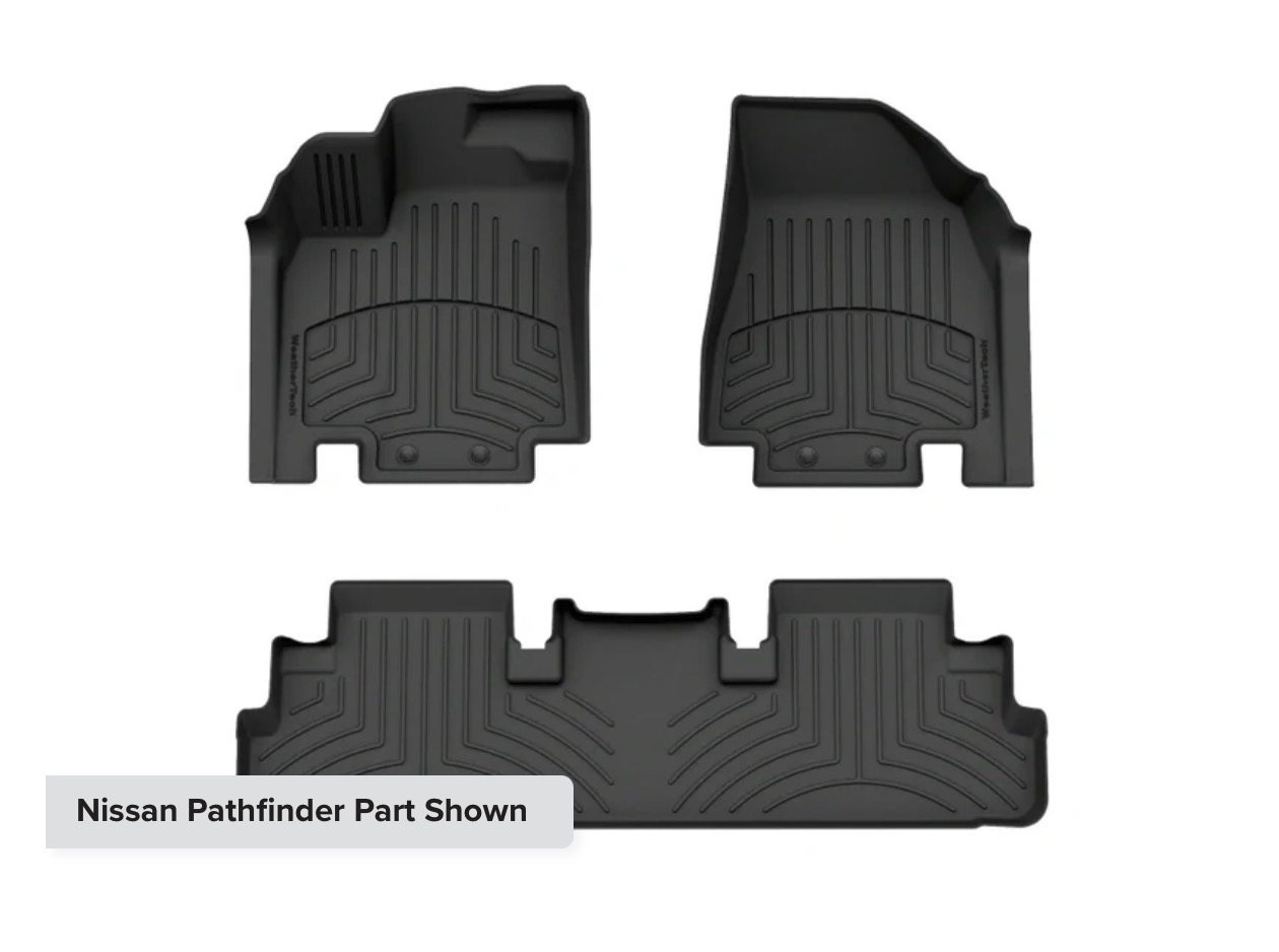 ALFOMBRA WEATHERTECH NISSAN PATHFINDER ASIENTOS CAPITAN - Imagen 2